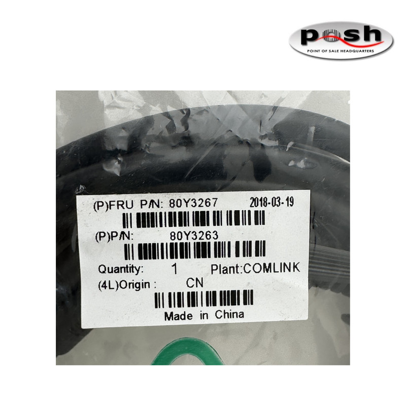 "Lot of 2" IBM Toshiba Monitor VGA Cable Display Port 3.8M Black P/N: 80Y3267 gallery