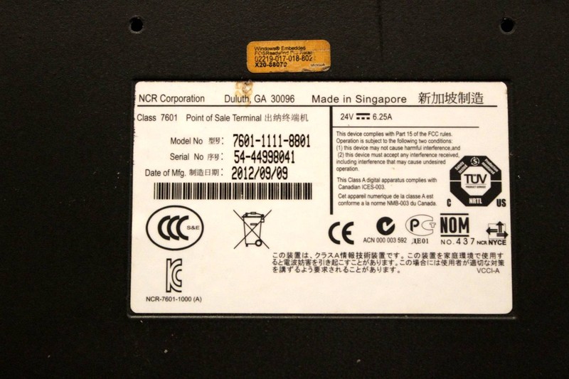 BOX#4 NCR Real POS Class 7601-1111-8801 USED gallery