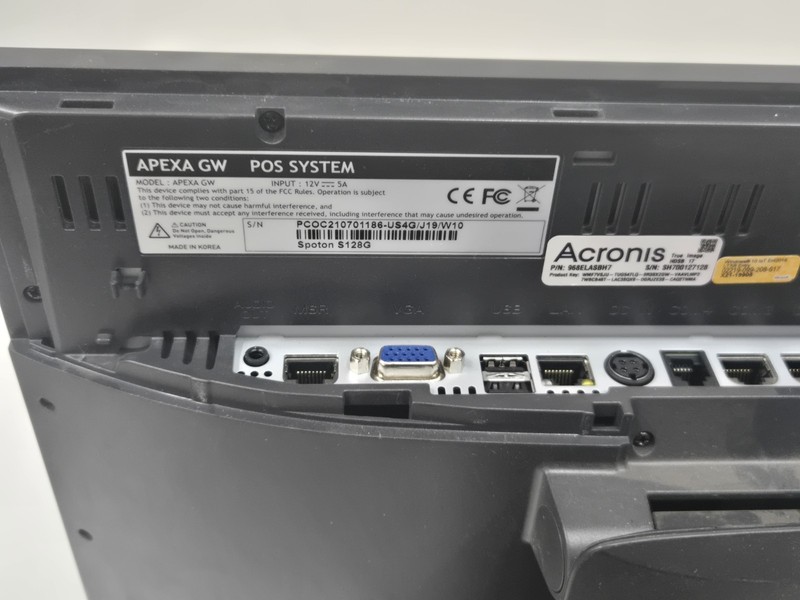 SpotOn Apexa GW 15" Point Of Sale System Terminal Tested with AC Adapter gallery