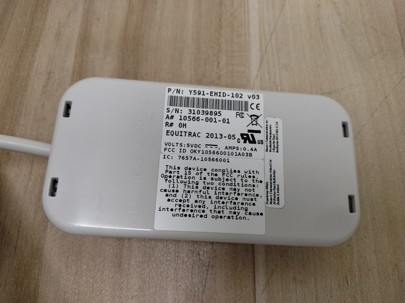 Equitrac (MODEL# PC Mini) Page Counter & RFID CARD READER USB Y591-EMID-102 v03 gallery