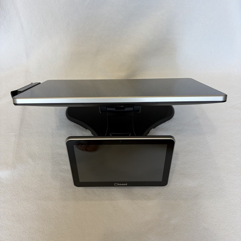 Toast Flex TT200 POS Point of Sale Dual Display Screen Terminal + Power Supply gallery