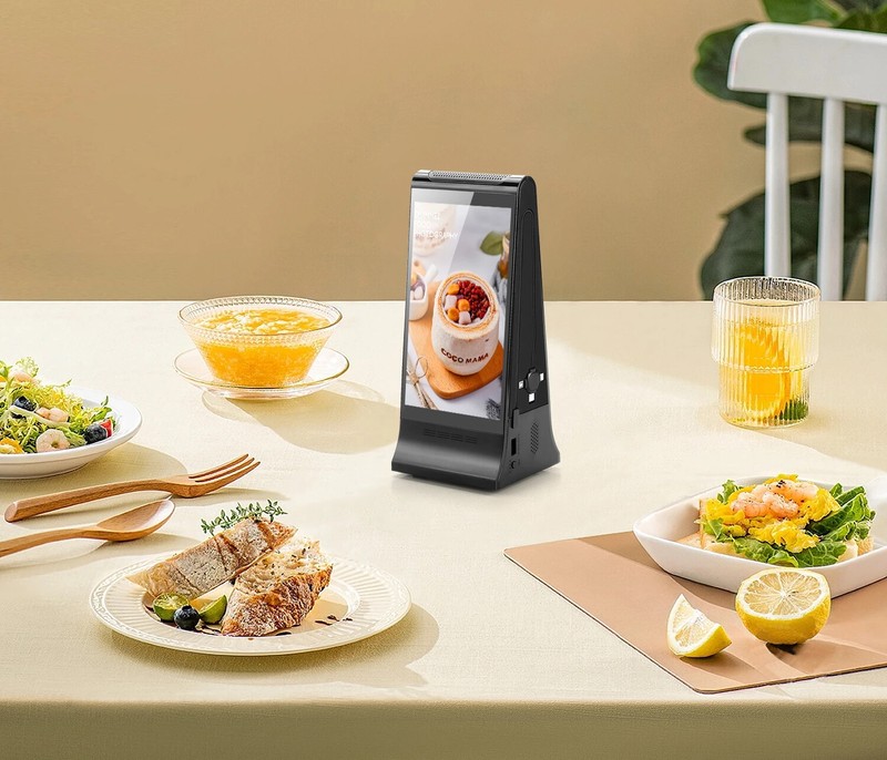 Hot Sale WIFI and Cloud Server Function 7 Inch Digital Signage Table Talker gallery
