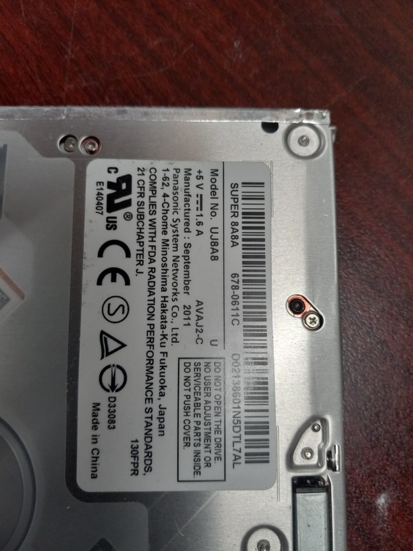 MacBook A1278 Optical Drive 678-0611C Super 8A8A UJ8A8 DISC DRIVE ONLY gallery