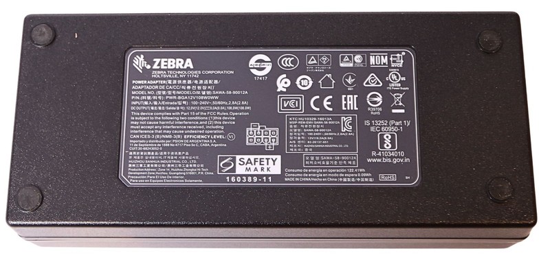 Kit; 5-Slot Charge Only Cradle w/ Power Supply and DC Cable for Zebra TC51/TC56 gallery