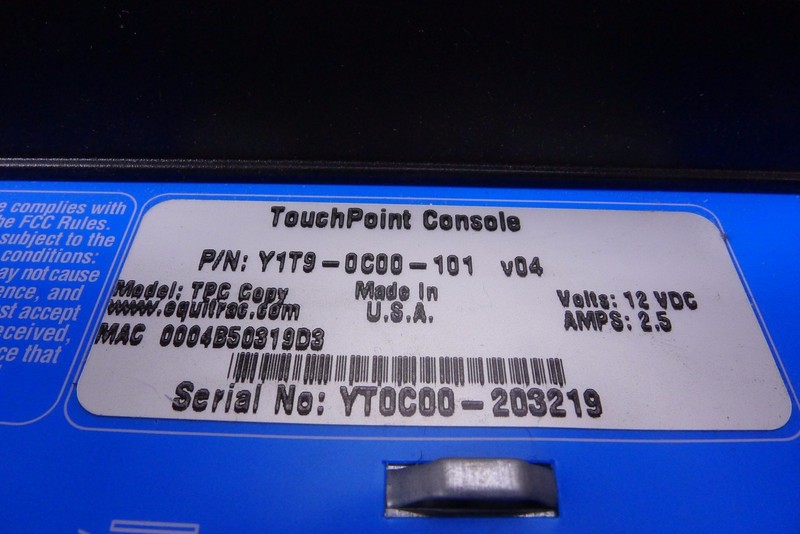 Equitrac Touchpoint Y1T9-0C00 Touch Screen Network Printer Management Console gallery