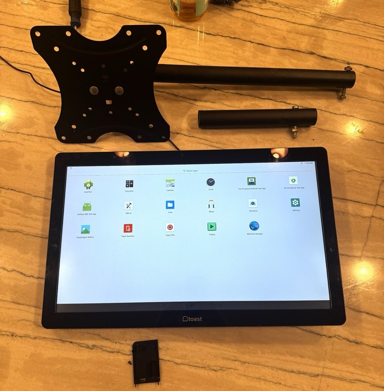 Toast POS Elo KDS 22″ Kitchen Touchscreen Terminal Screen & Pole Mount NO CORD