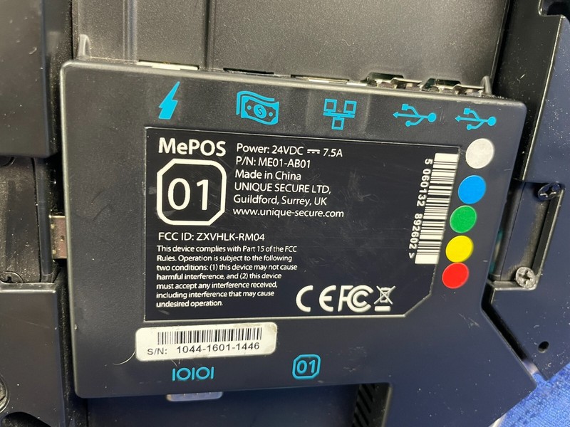 Unique Secure ME01-AG04 POS Touch Terminal Base with Two Tower Modules Open Box gallery
