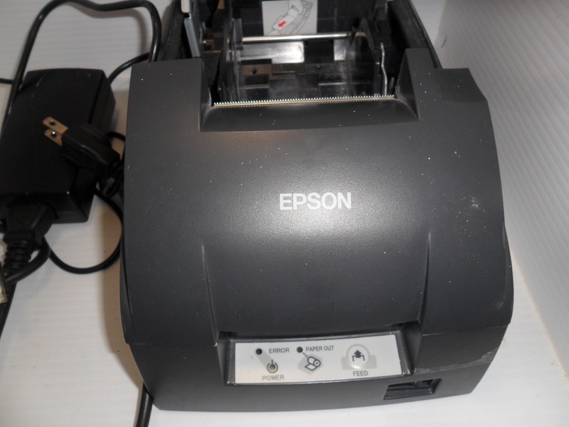 black Epson M188D POS Receipt Printer w/Charger gallery