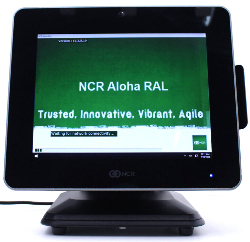 NCR 7745-3100-0004 12″ POS Touch Screen Terminal w/Stand & Power Supply