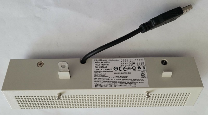 Toshiba 4820 USB Monitor Speaker 7430669