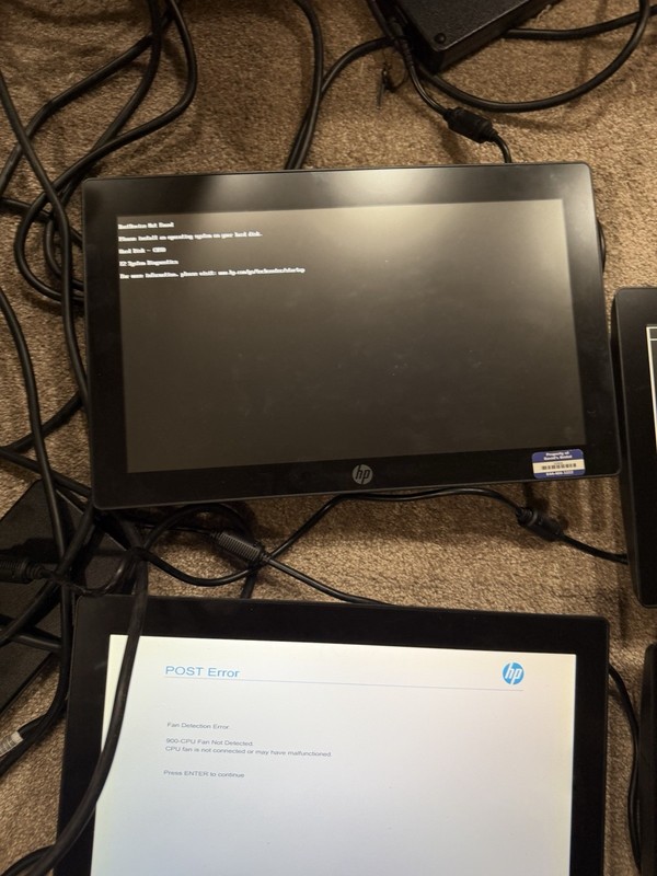4 X HP RP9 G1 Retail System Model 9015 TOUCHSCREEN POS - Repair Needed gallery